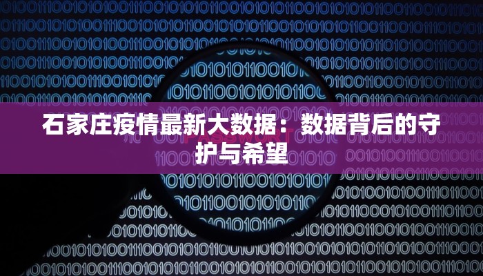 石家庄疫情最新大数据:数据背后的守护与希望 石家庄疫情最新大数据:数据背后的守护与希望