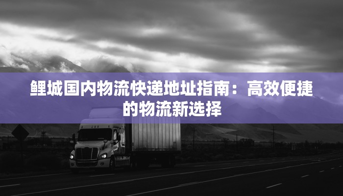 鲤城国内物流快递地址指南:高效便捷的物流新选择 鲤城国内物流快递地址指南:高效便捷的物流新选择