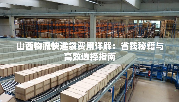 山西物流快递袋费用详解:省钱秘籍与高效选择指南 山西物流快递袋费用详解:省钱秘籍与高效选择指南