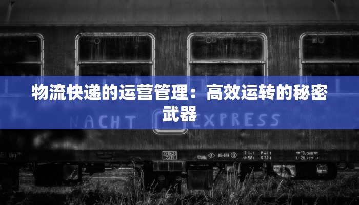 东莞大朗快递物流费详解：高效便捷，助力您的物流之旅
