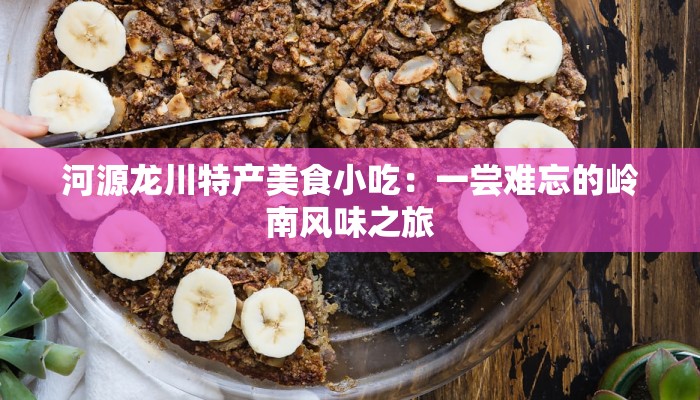 河源龙川特产美食小吃：一尝难忘的岭南风味之旅