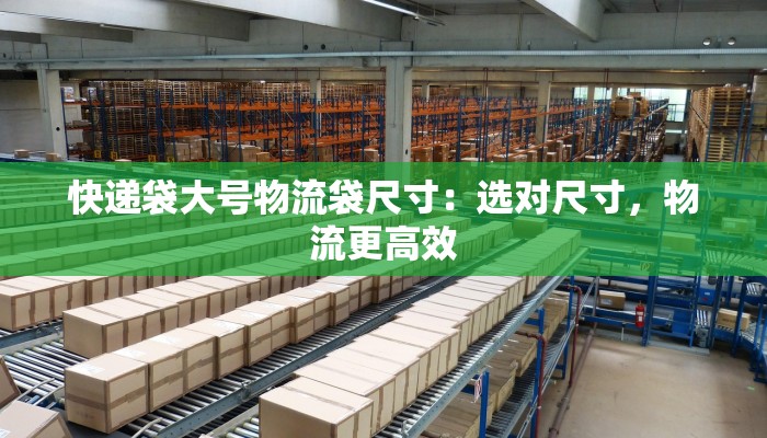 快递袋大号物流袋尺寸:选对尺寸,物流更高效 快递袋大号物流袋尺寸:选对尺寸,物流更高效