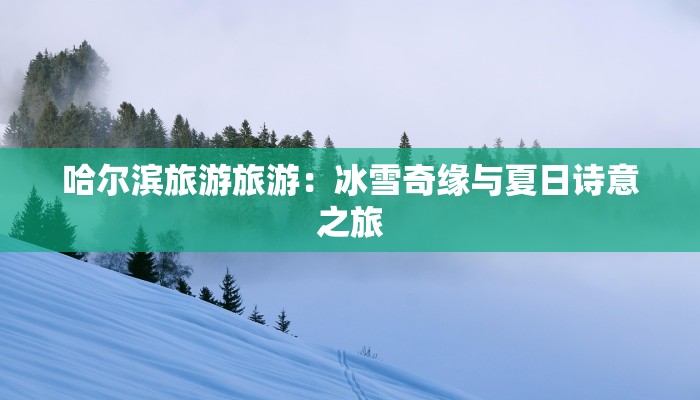 哈尔滨旅游旅游:冰雪奇缘与夏日诗意之旅 哈尔滨旅游旅游:冰雪奇缘与夏日诗意之旅