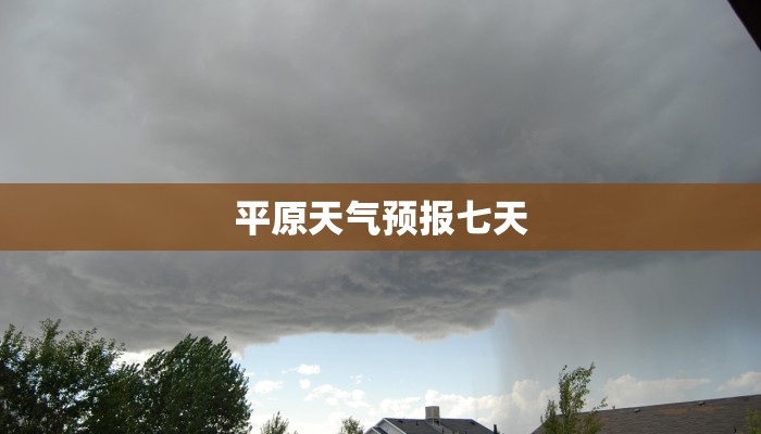 平原天气预报七天