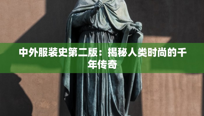 中外服装史第二版:揭秘人类时尚的千年传奇 中外服装史第二版:揭秘人类时尚的千年传奇