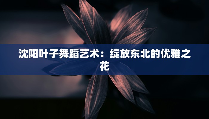 沈阳叶子舞蹈艺术:绽放东北的优雅之花 沈阳叶子舞蹈艺术:绽放东北的优雅之花