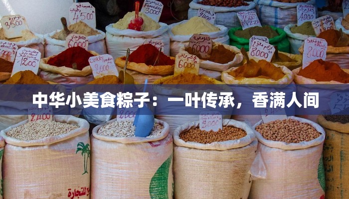 中华小美食粽子:一叶传承,香满人间 中华小美食粽子:一叶传承,香满人间