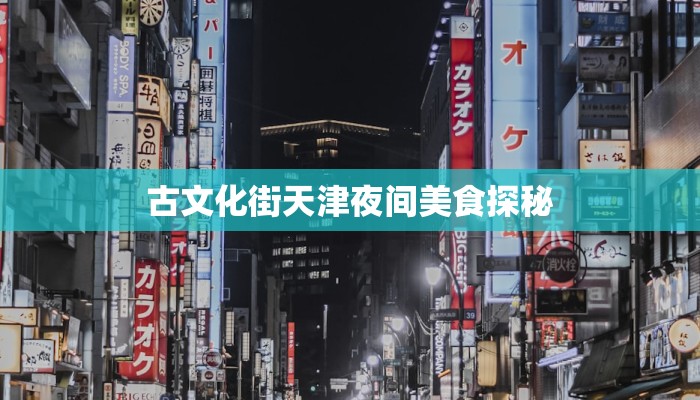 古文化街天津夜间美食探秘 古文化街天津夜间美食探秘