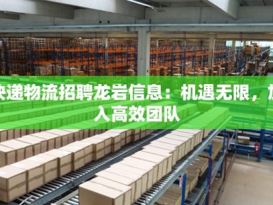 快递物流招聘龙岩信息：机遇无限，加入高效团队