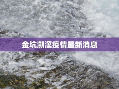 金坑溯溪疫情最新消息