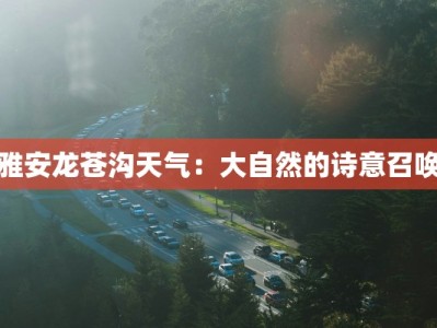 雅安龙苍沟天气：大自然的诗意召唤