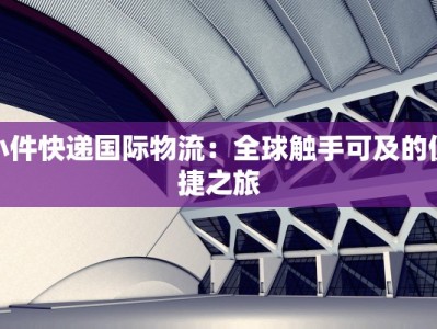 小件快递国际物流：全球触手可及的便捷之旅