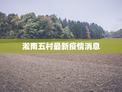 淞南五村最新疫情消息