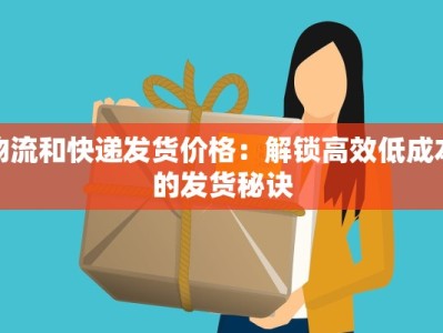 物流和快递发货价格：解锁高效低成本的发货秘诀