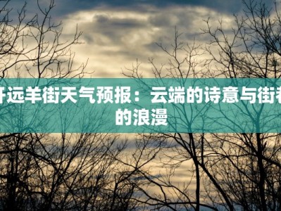 开远羊街天气预报：云端的诗意与街巷的浪漫