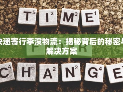 快递寄行李没物流：揭秘背后的秘密与解决方案