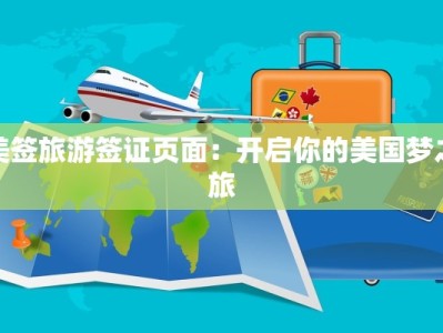 美签旅游签证页面：开启你的美国梦之旅