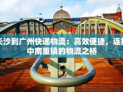 长沙到广州快递物流：高效便捷，连接中南重镇的物流之桥