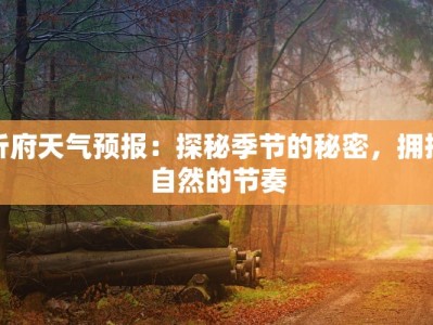 忻府天气预报：探秘季节的秘密，拥抱自然的节奏