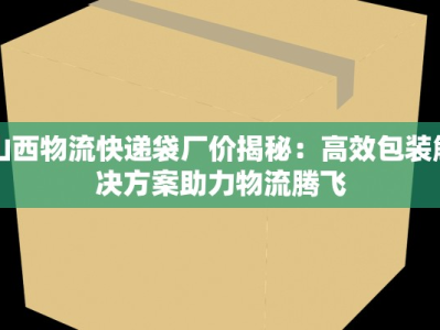 山西物流快递袋厂价揭秘：高效包装解决方案助力物流腾飞