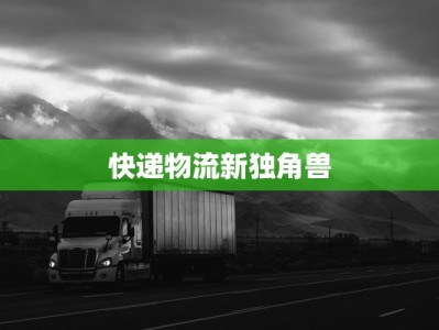 快递物流新独角兽
