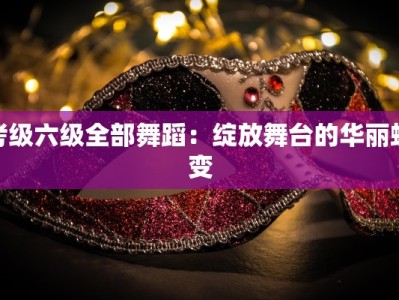 考级六级全部舞蹈：绽放舞台的华丽蜕变