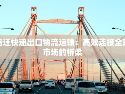 宿迁快递出口物流运输：高效连接全球市场的桥梁
